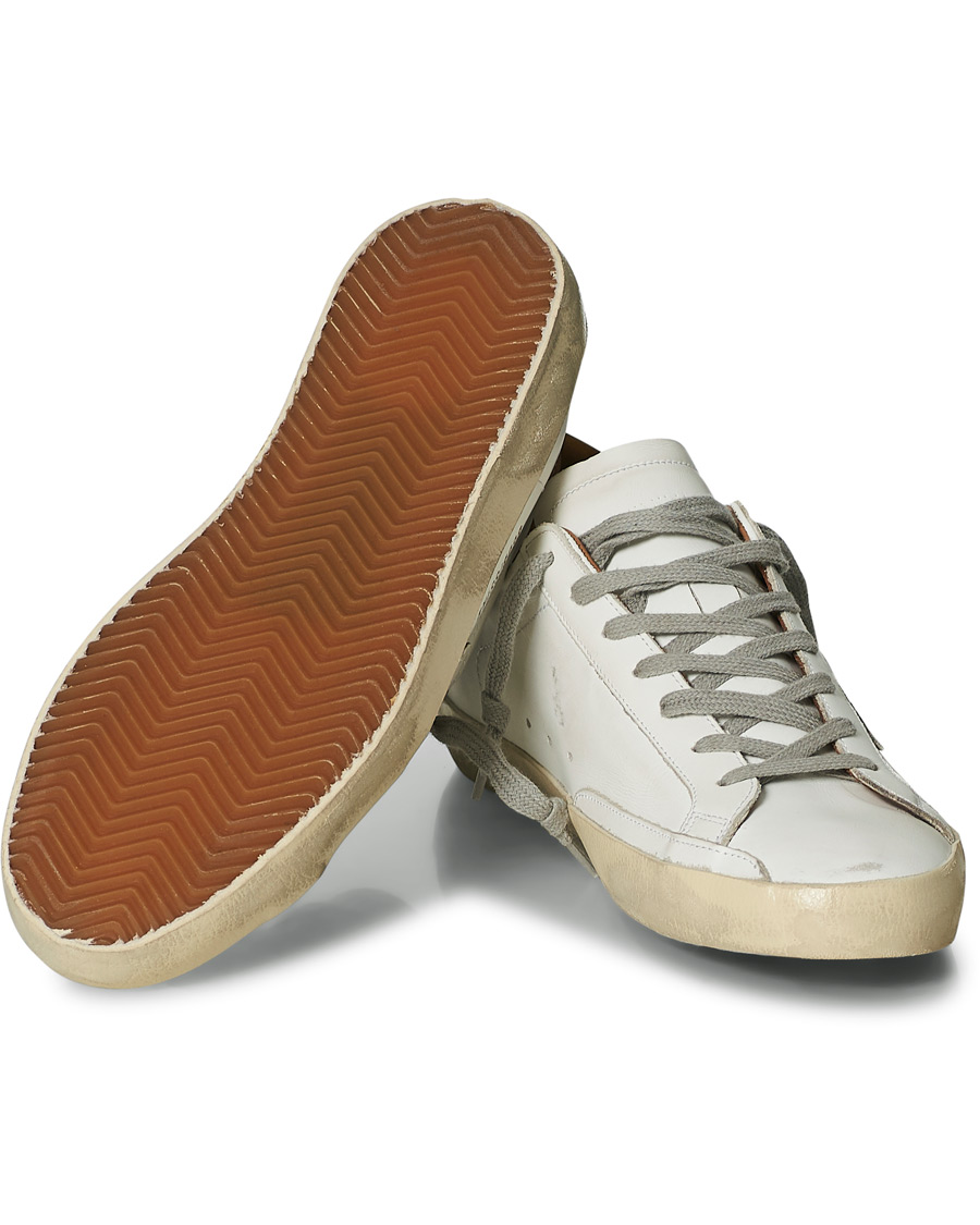 Herr | Golden Goose Deluxe Brand Super-Star Sneakers White/Brown | Golden Goose | Deluxe Brand Super-Star Sneakers White/Brown