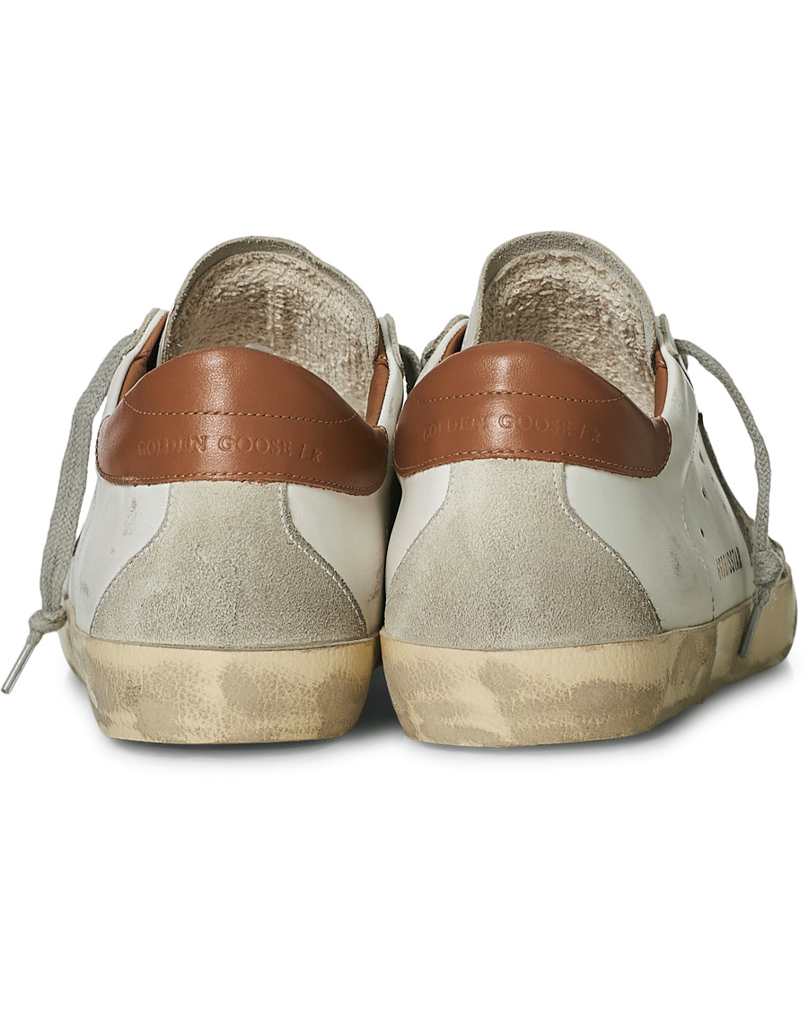 Herr | Golden Goose Deluxe Brand Super-Star Sneakers White/Brown | Golden Goose | Deluxe Brand Super-Star Sneakers White/Brown