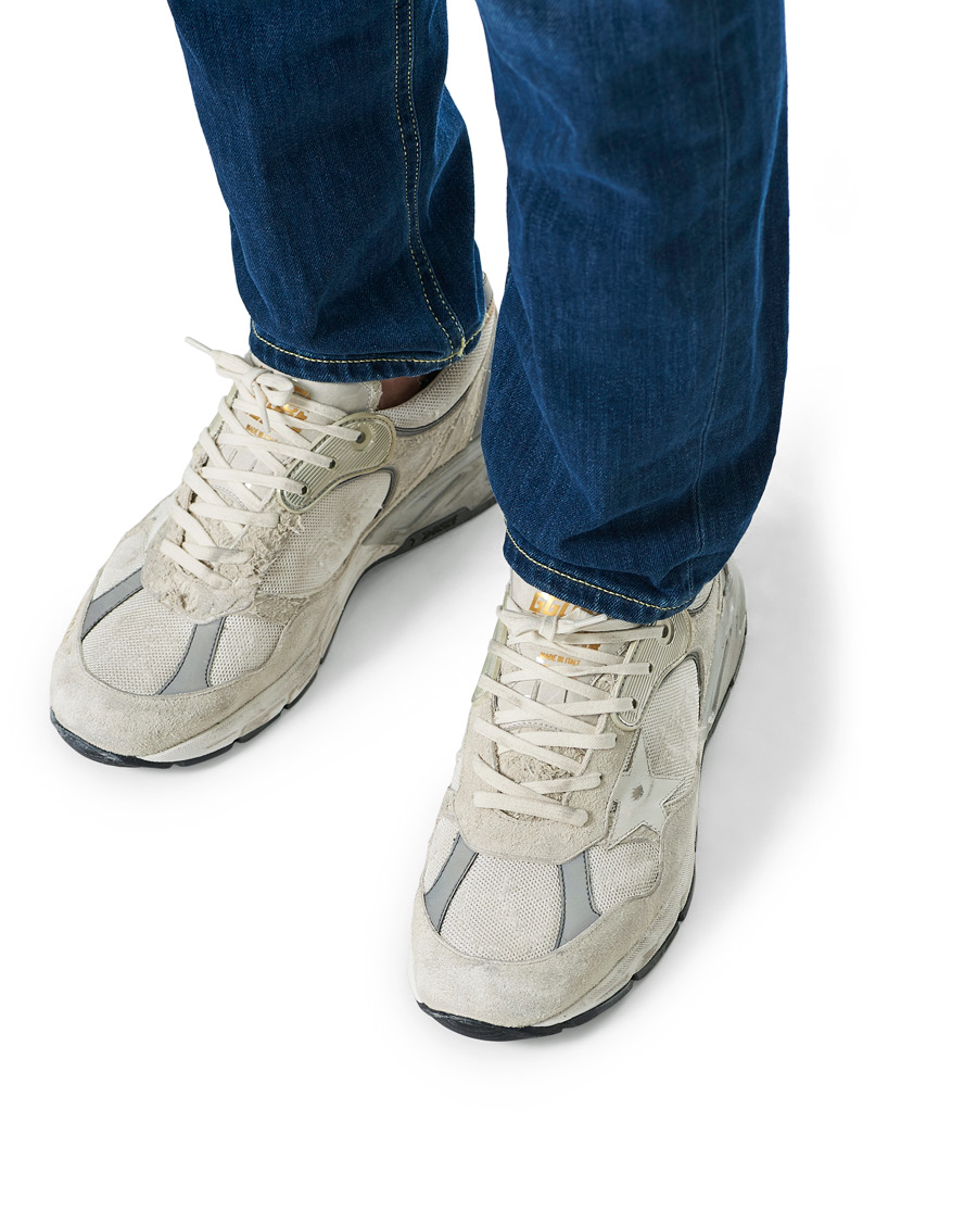 Herr | Golden Goose Deluxe Brand Running Dad Sneakers White/Silver | Golden Goose | Deluxe Brand Running Dad Sneakers White/Silver