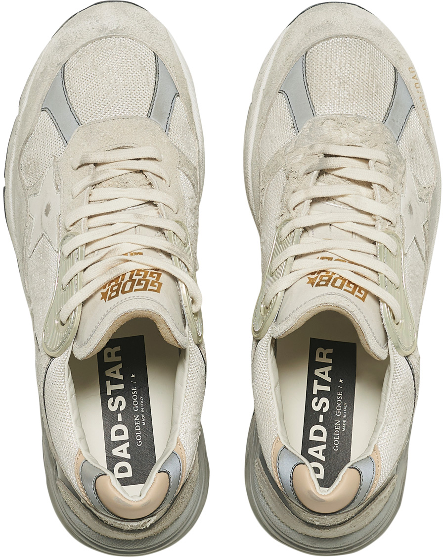 Herr | Golden Goose Deluxe Brand Running Dad Sneakers White/Silver | Golden Goose | Deluxe Brand Running Dad Sneakers White/Silver
