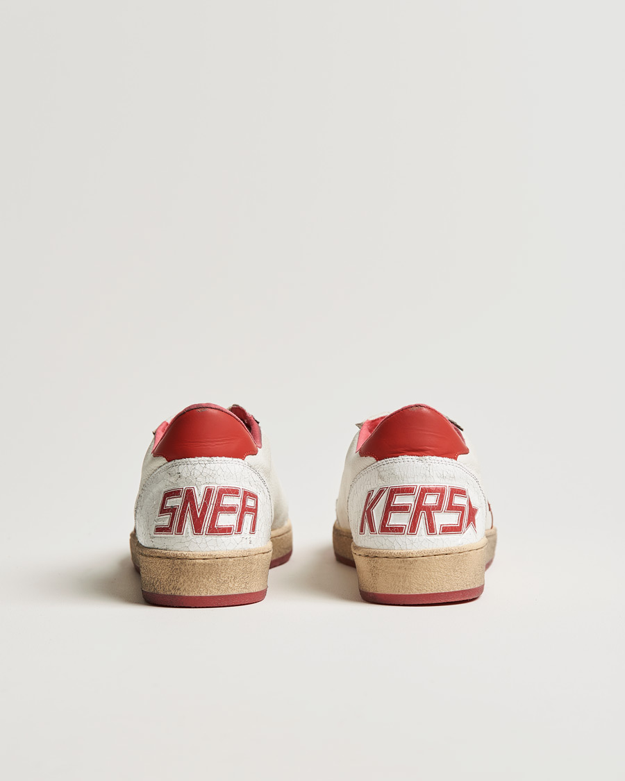 Herr | Golden Goose Deluxe Brand Ball Star Sneakers White/Red | Golden Goose | Deluxe Brand Ball Star Sneakers White/Red