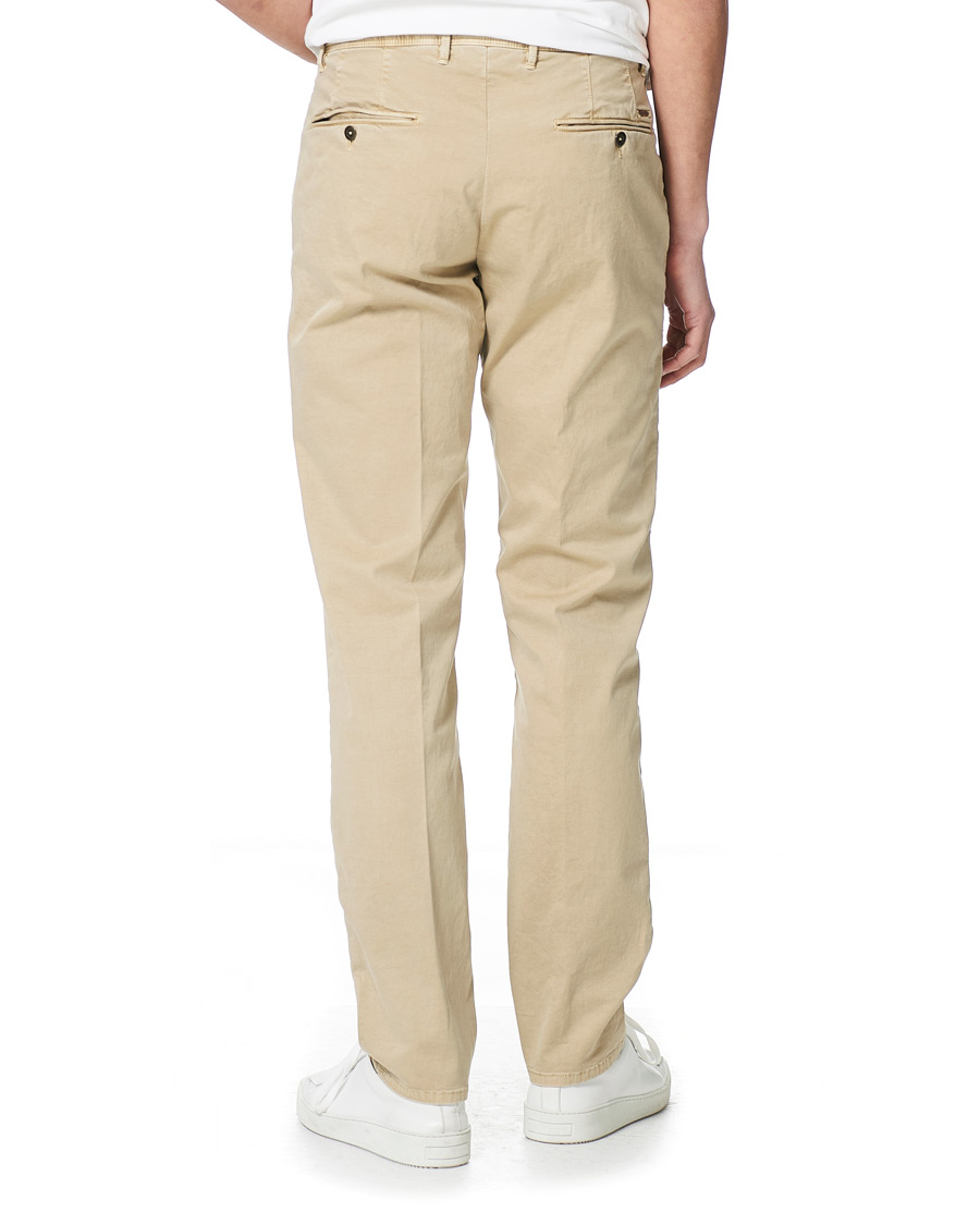 Herr | Byxor | Incotex | Regular Fit Garment Dyed Slacks Beige