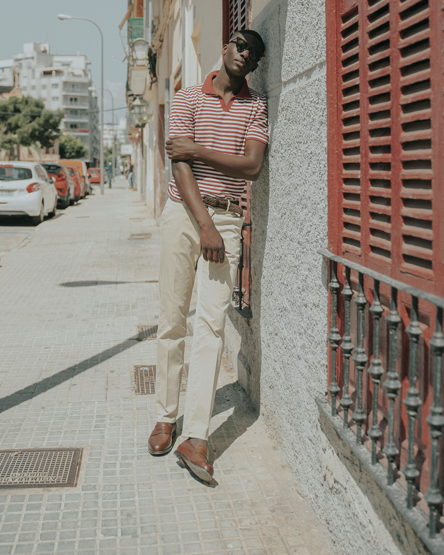 Herr | Byxor | Incotex | Regular Fit Garment Dyed Slacks Beige