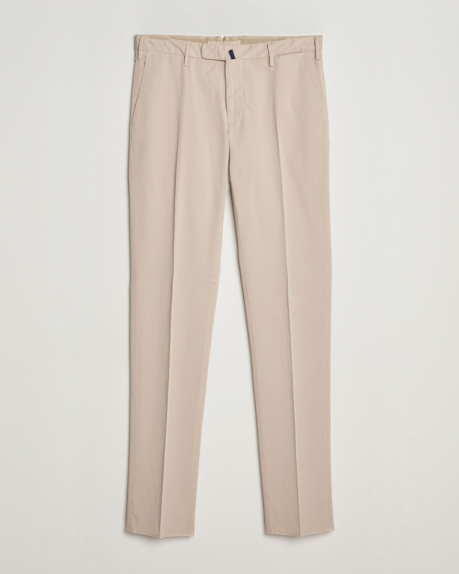 Herr | Byxor | Incotex | Slim Fit Comfort Chinos Light Grey