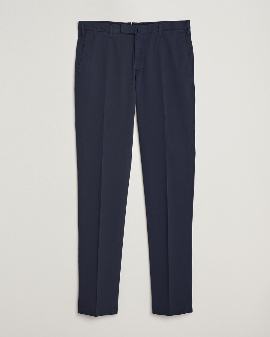 Herr | Byxor | Incotex | Slim Fit Comfort Chinos Navy