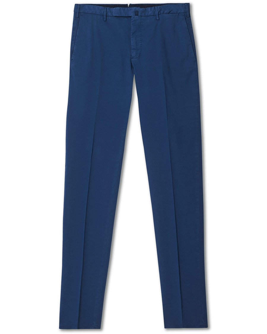 Herr | Byxor | Incotex | Slim Fit Comfort Chinos Royal Blue
