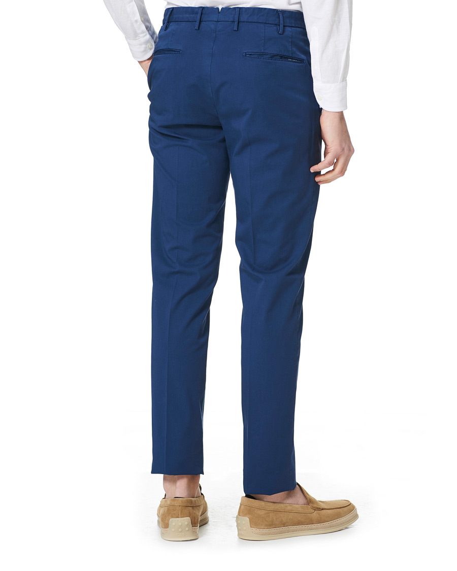 Herr | Byxor | Incotex | Slim Fit Comfort Chinos Royal Blue