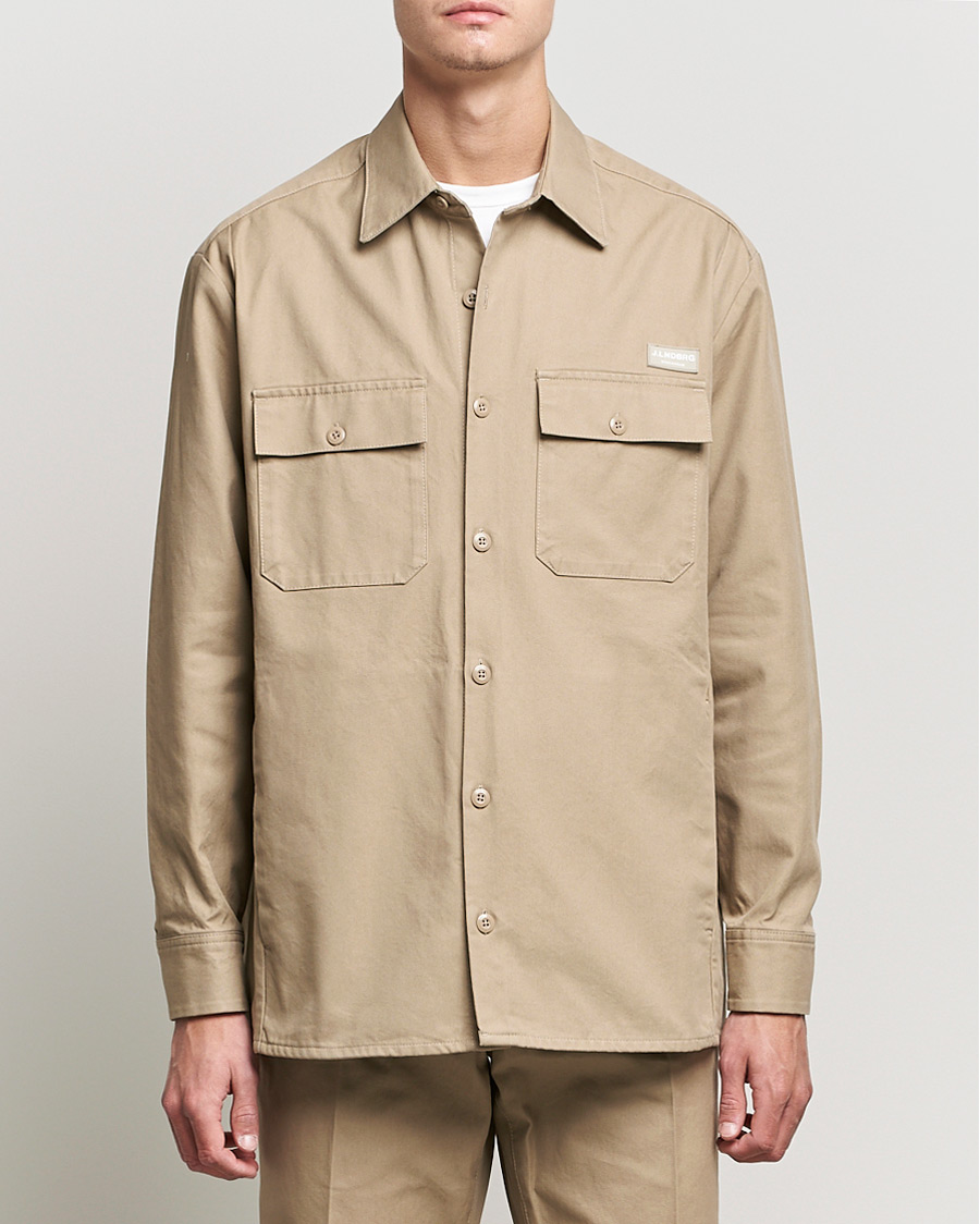 Herr | Skjortor | J.Lindeberg | Daze Twill Overshirt Batique Khaki