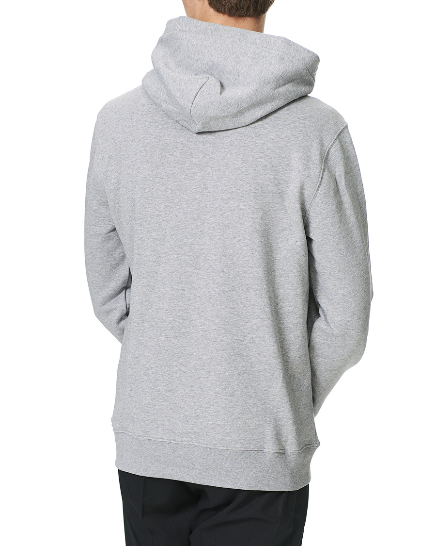 Herr | Tröjor | J.Lindeberg | Throw Button Sweat Hoodie Mid Grey Melange