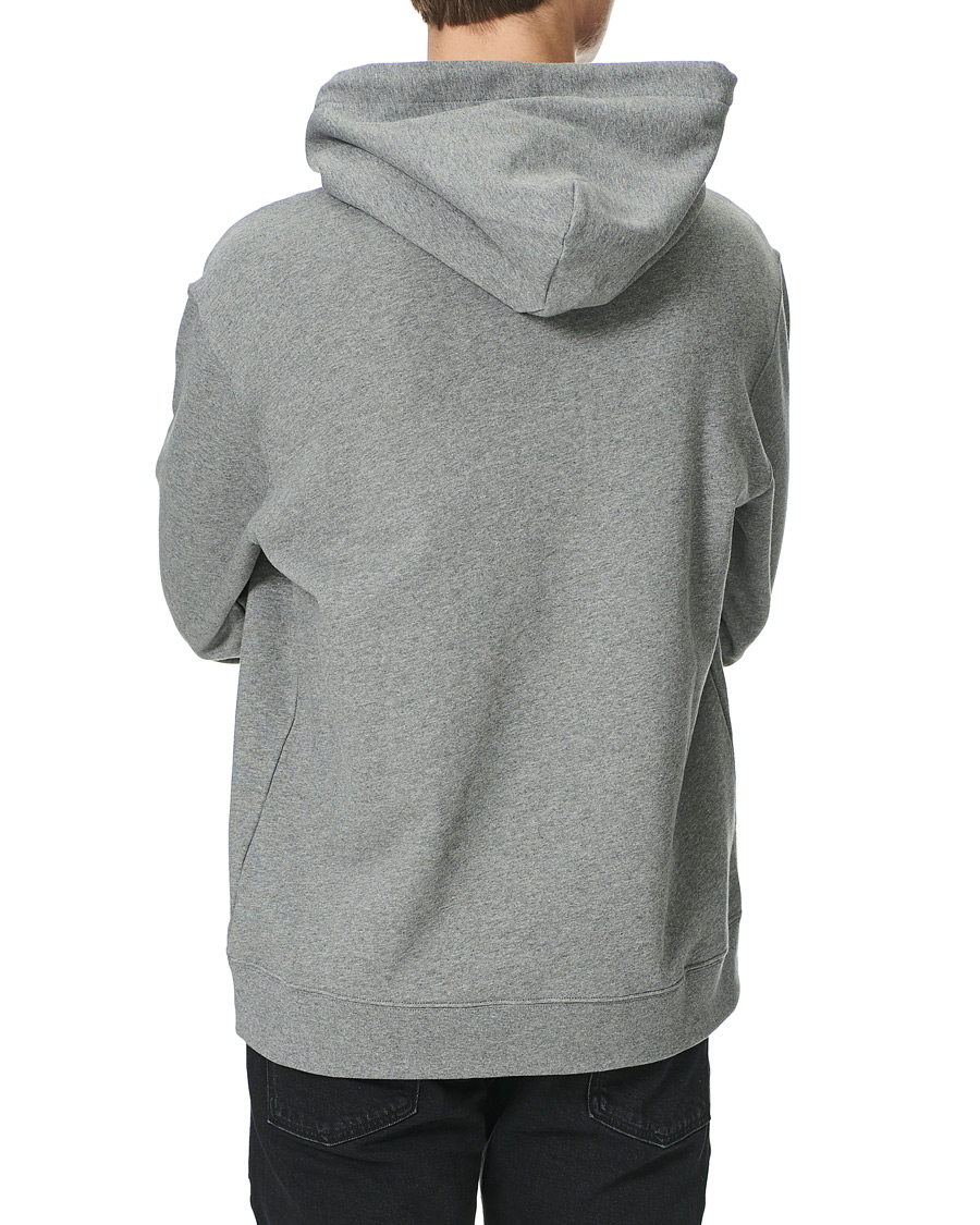 Herr | Tröjor | J.Lindeberg | Tony Patch Hoodie Mid Grey Melange