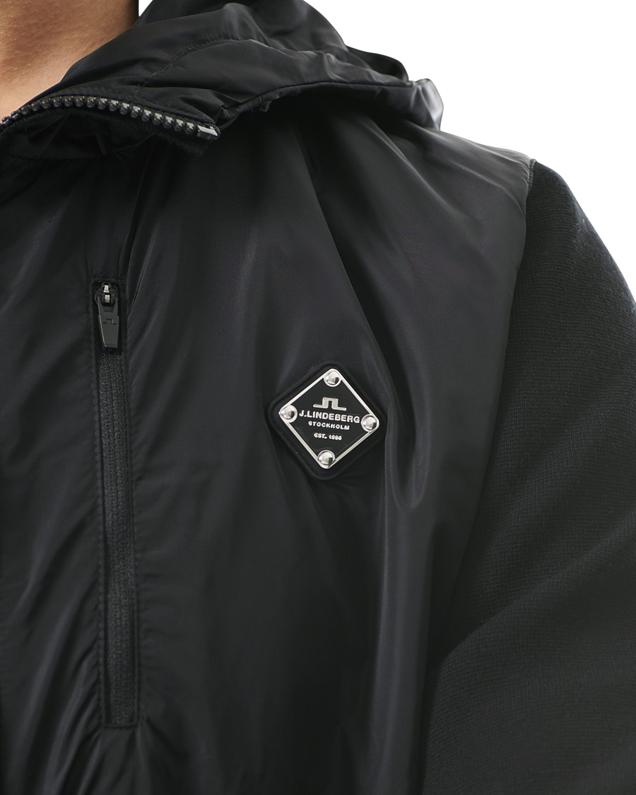 Herr | Tröjor | J.Lindeberg | Bode Hybrid Hood Jacket Black