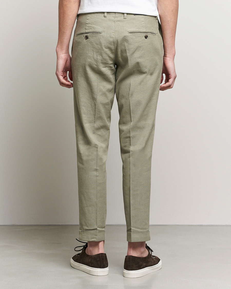 Herr | Byxor | J.Lindeberg | Grant Stretch Cotton/Linen Trousers Vetiver