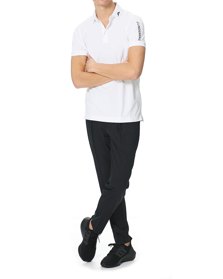Herr | Pikéer | J.Lindeberg | Tour Tech Slim Fit Golf Polo White