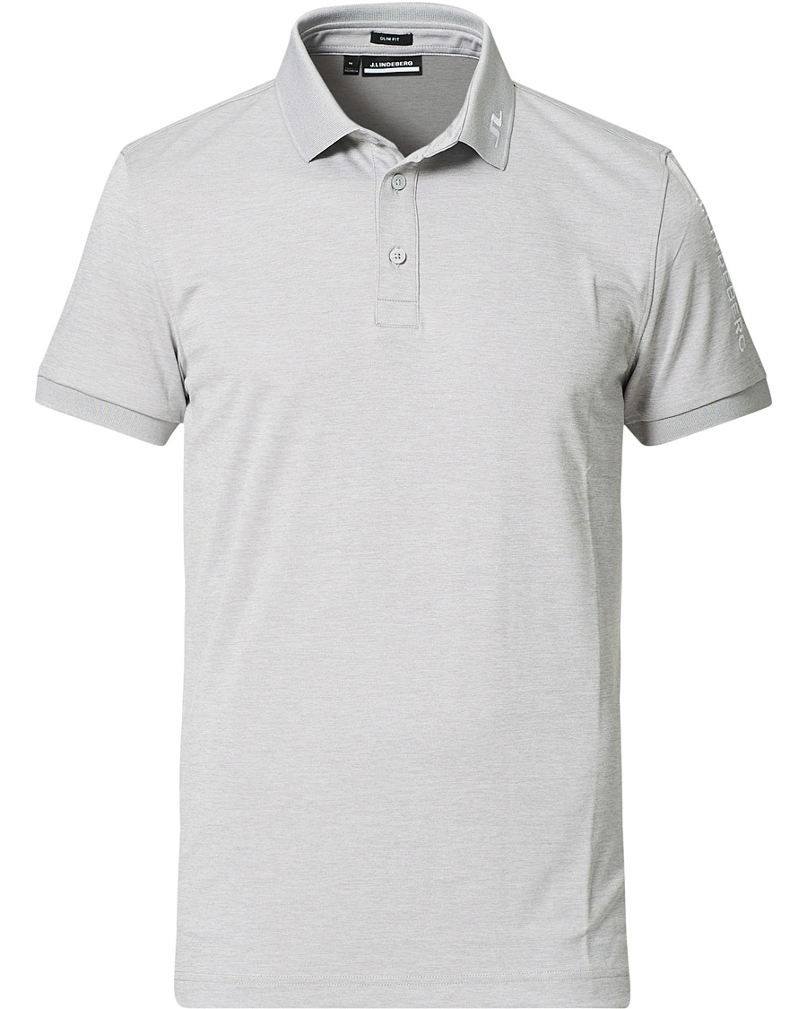 Herr | Pikéer | J.Lindeberg | Tour Tech Slim Fit Golf Polo Micro Chip Melange