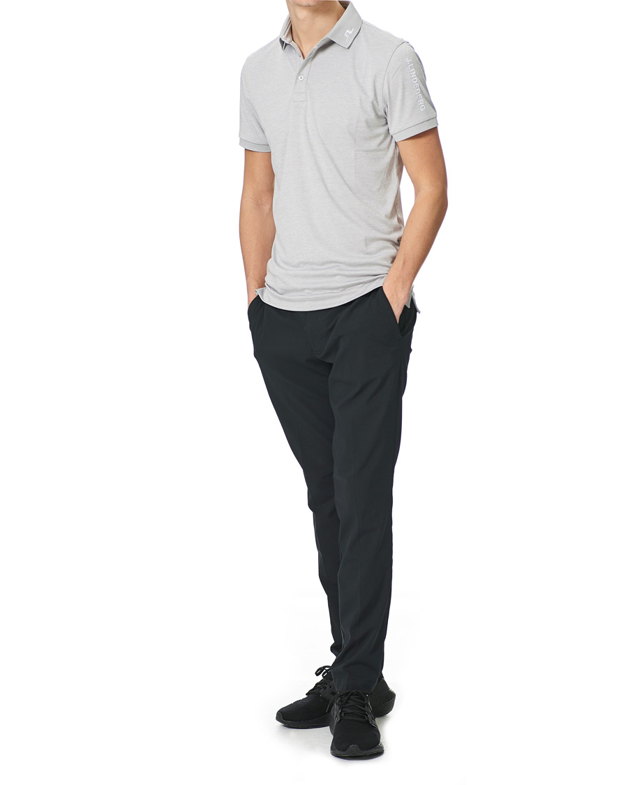 Herr | Pikéer | J.Lindeberg | Tour Tech Slim Fit Golf Polo Micro Chip Melange
