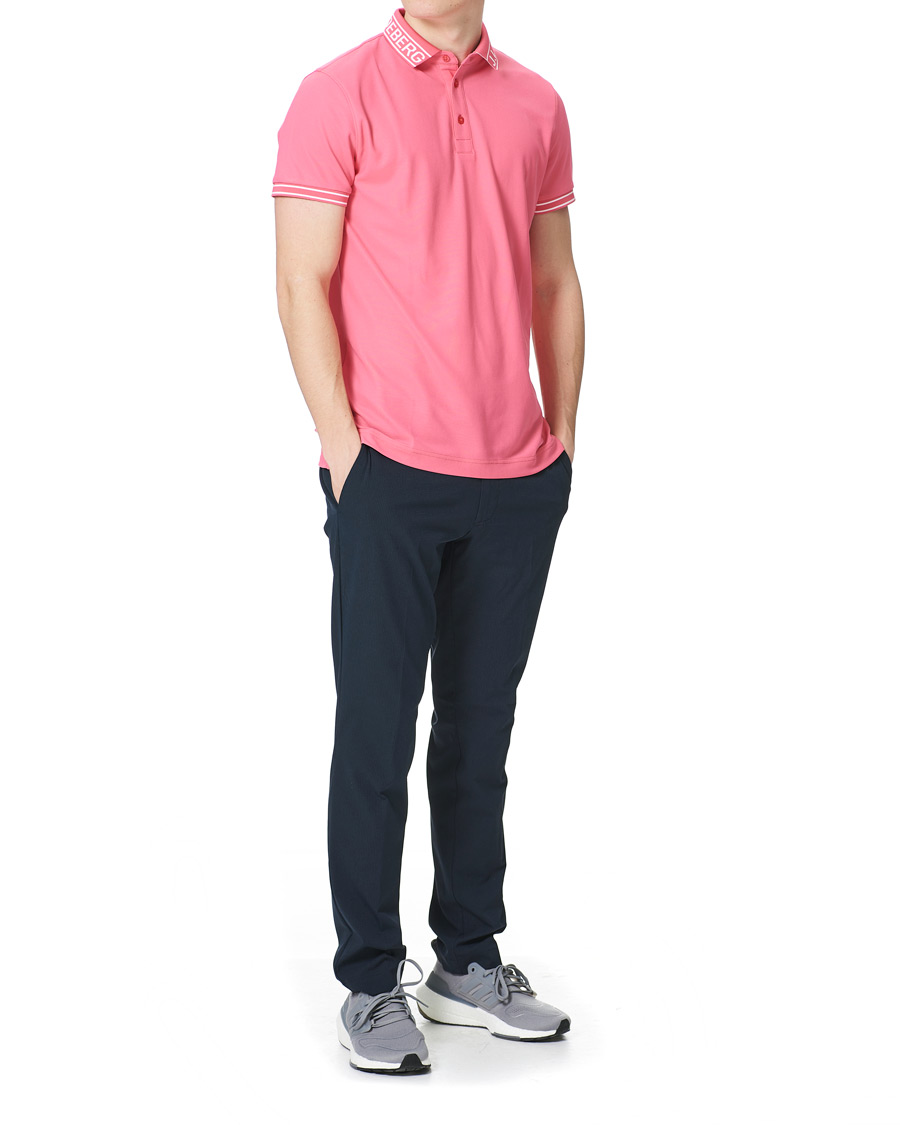 Herr | Pikéer | J.Lindeberg | Austin Regular Golf Polo Hot Pink