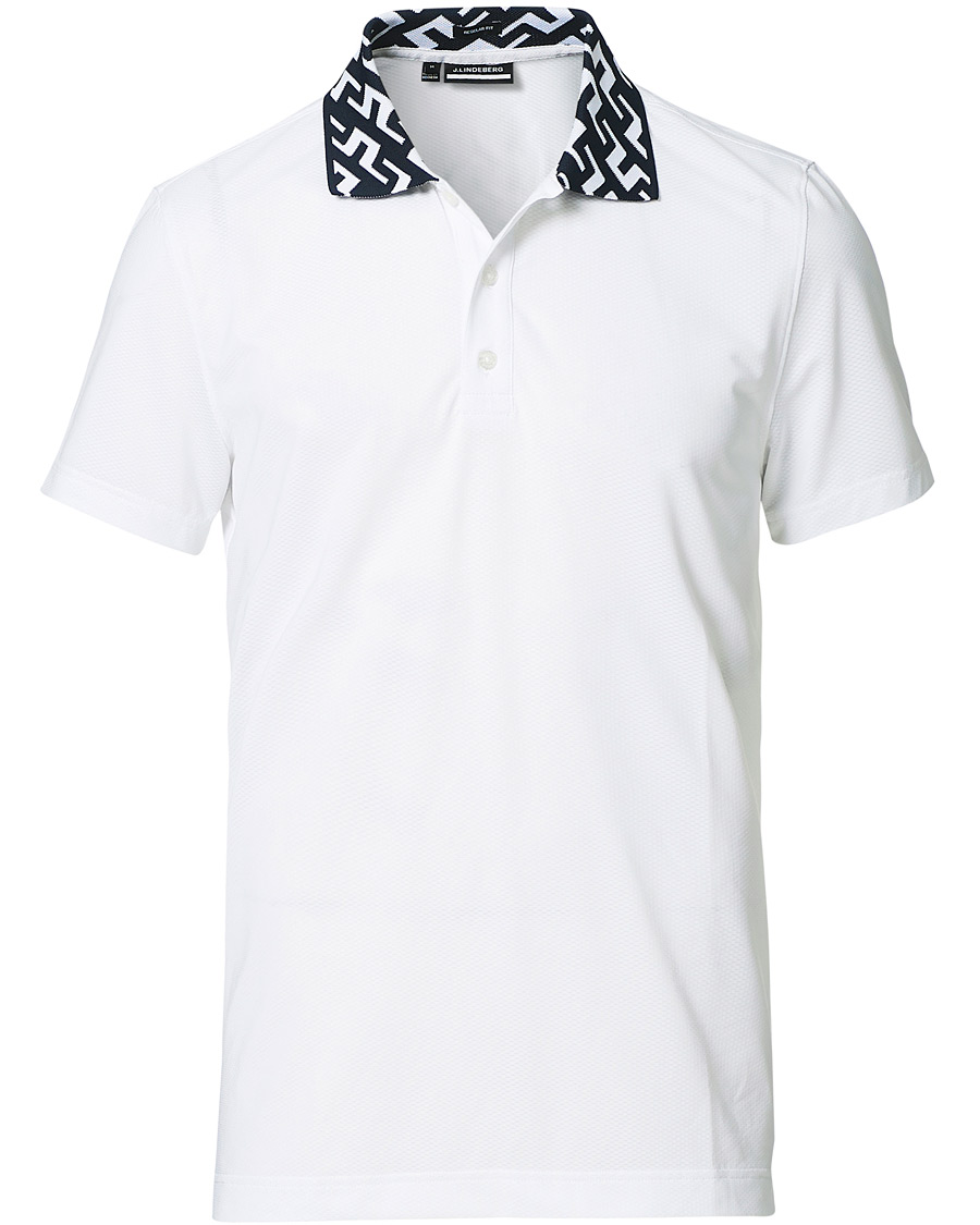 Herr | Pikéer | J.Lindeberg | Karter Regular Fit Golf Polo White