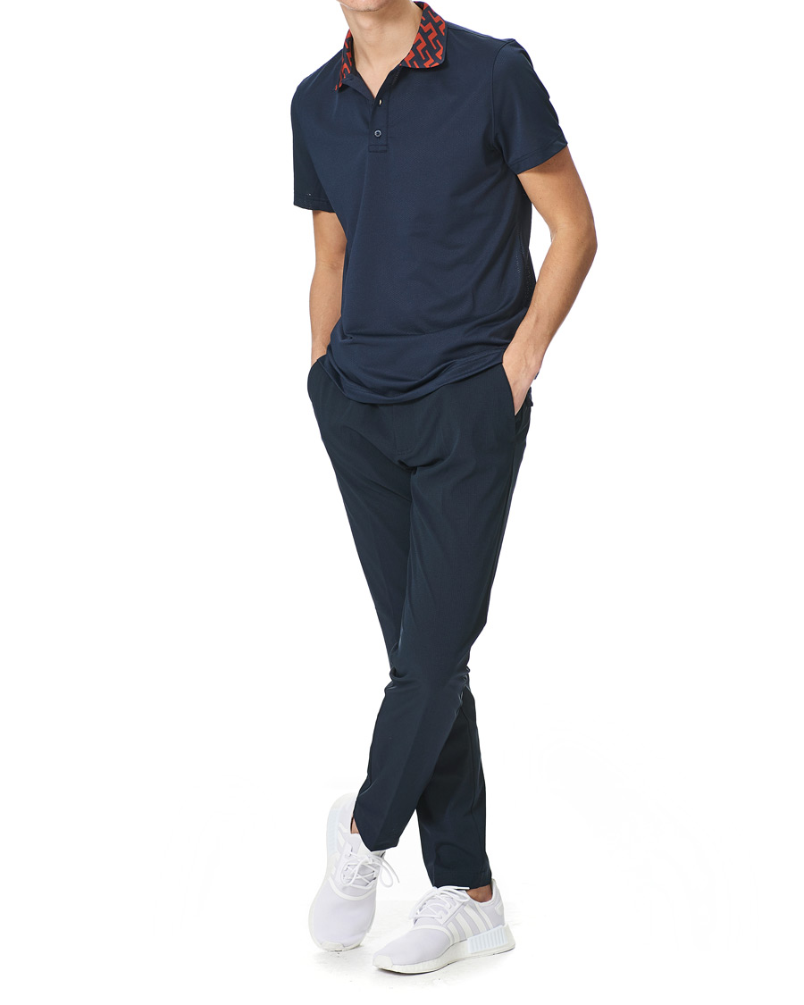 Herr | Pikéer | J.Lindeberg | Karter Regular Fit Golf Polo Navy Melange