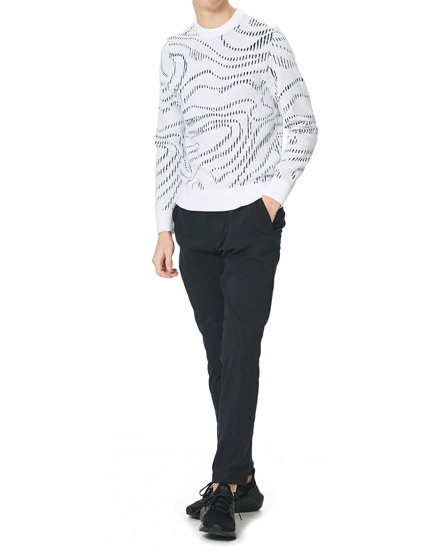 Herr | Tröjor | J.Lindeberg | Cyrus Golf Knit Sweater White Spiral Camo