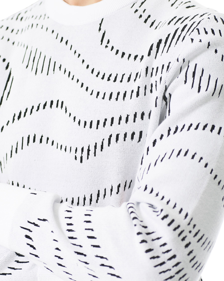 Herr | Tröjor | J.Lindeberg | Cyrus Golf Knit Sweater White Spiral Camo