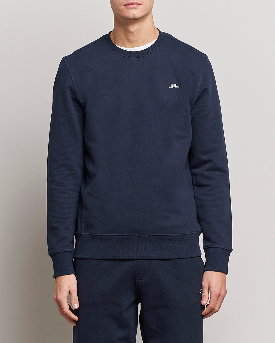 Herr | Tröjor | J.Lindeberg | Cal Crew Neck Sweat Navy