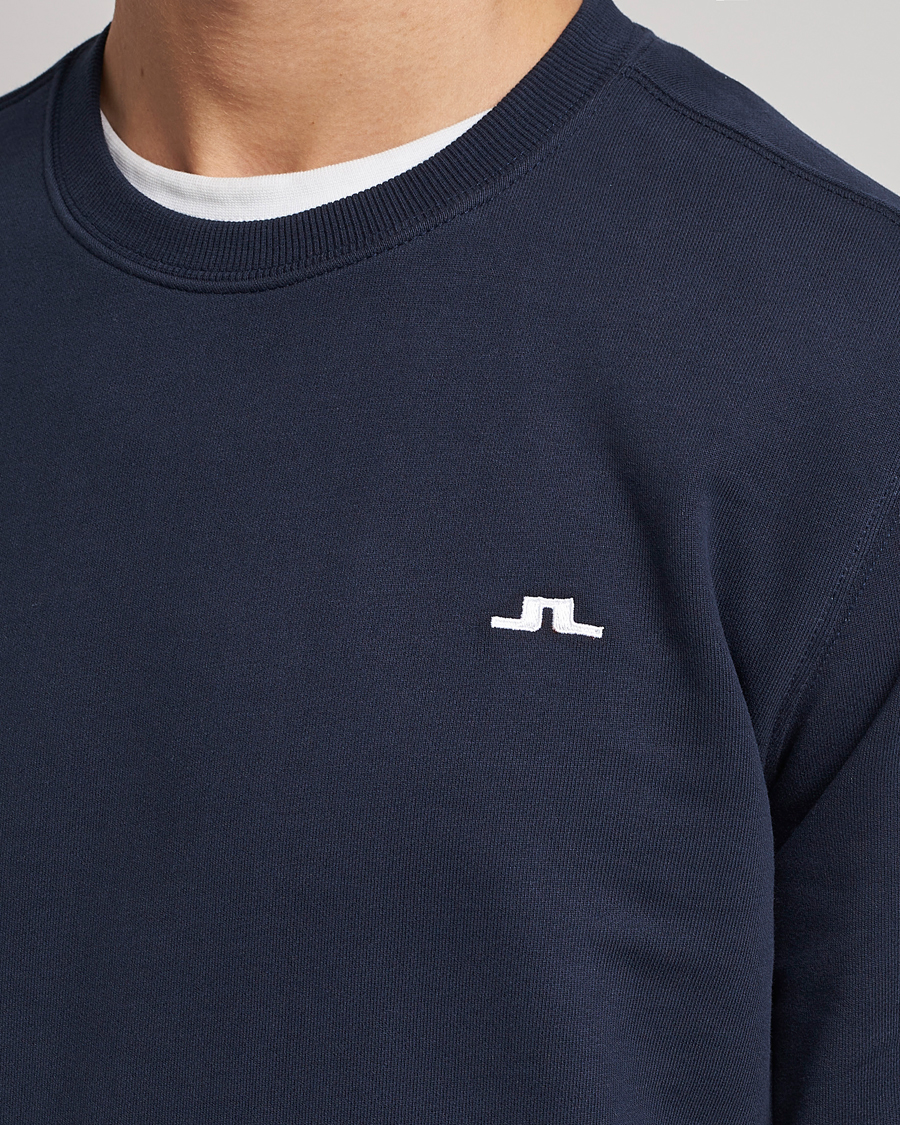 Herr | Tröjor | J.Lindeberg | Cal Crew Neck Sweat Navy