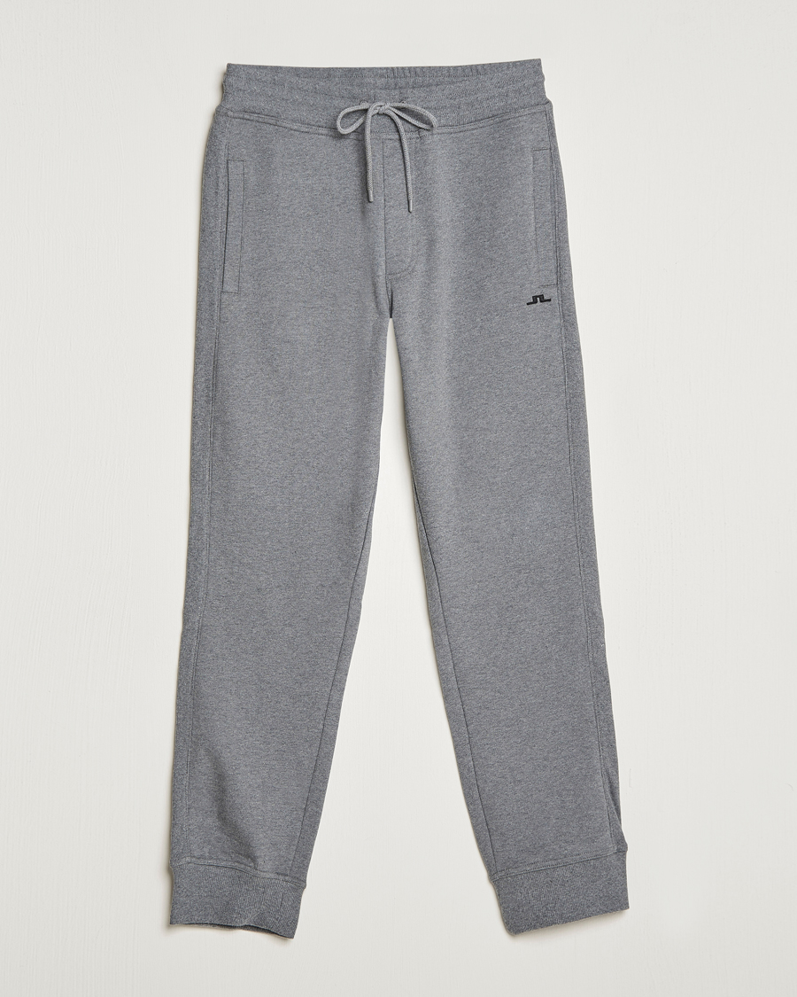 Herr | Byxor | J.Lindeberg | Cal Sweat Pant Grey Melange