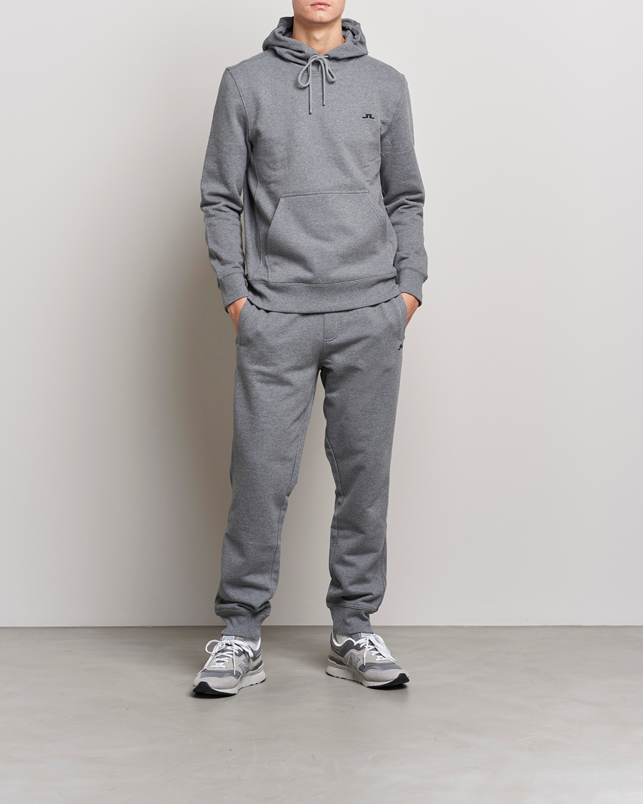 Herr | Byxor | J.Lindeberg | Cal Sweat Pant Grey Melange