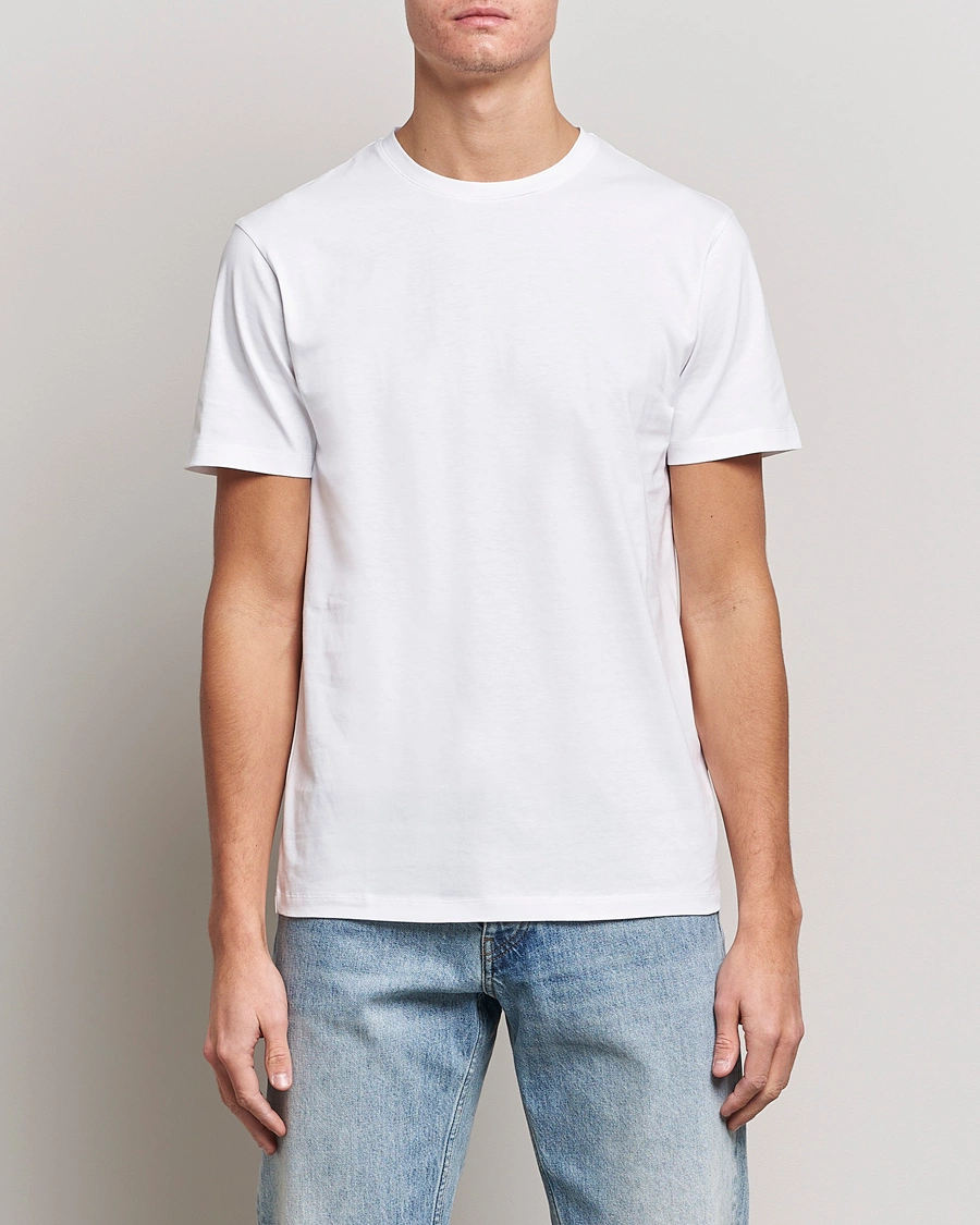 Herr | Business & Beyond | J.Lindeberg | Sid Cotton Crew Neck Tee White