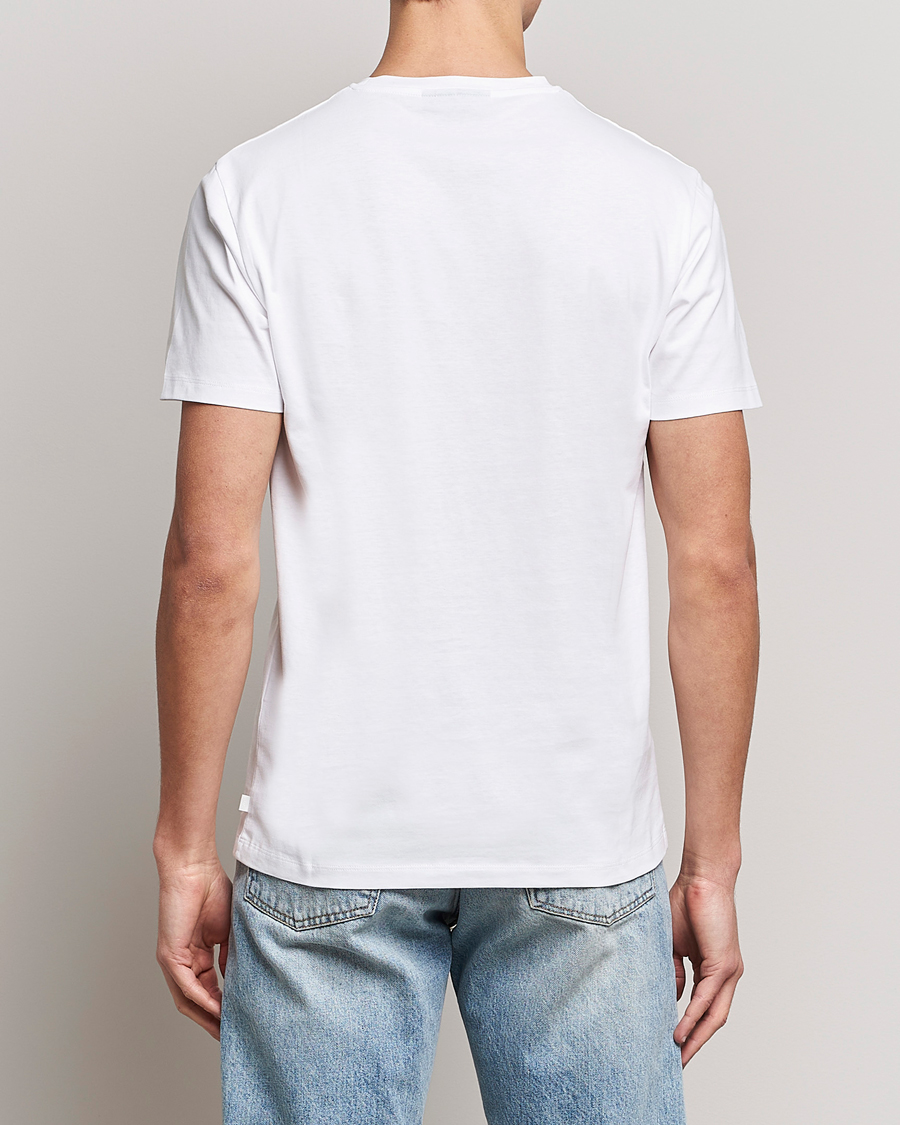 Herr | T-Shirts | J.Lindeberg | Sid Cotton Crew Neck Tee White