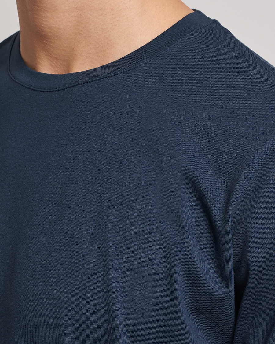 Herr | T-Shirts | J.Lindeberg | Sid Cotton Crew Neck Tee Navy