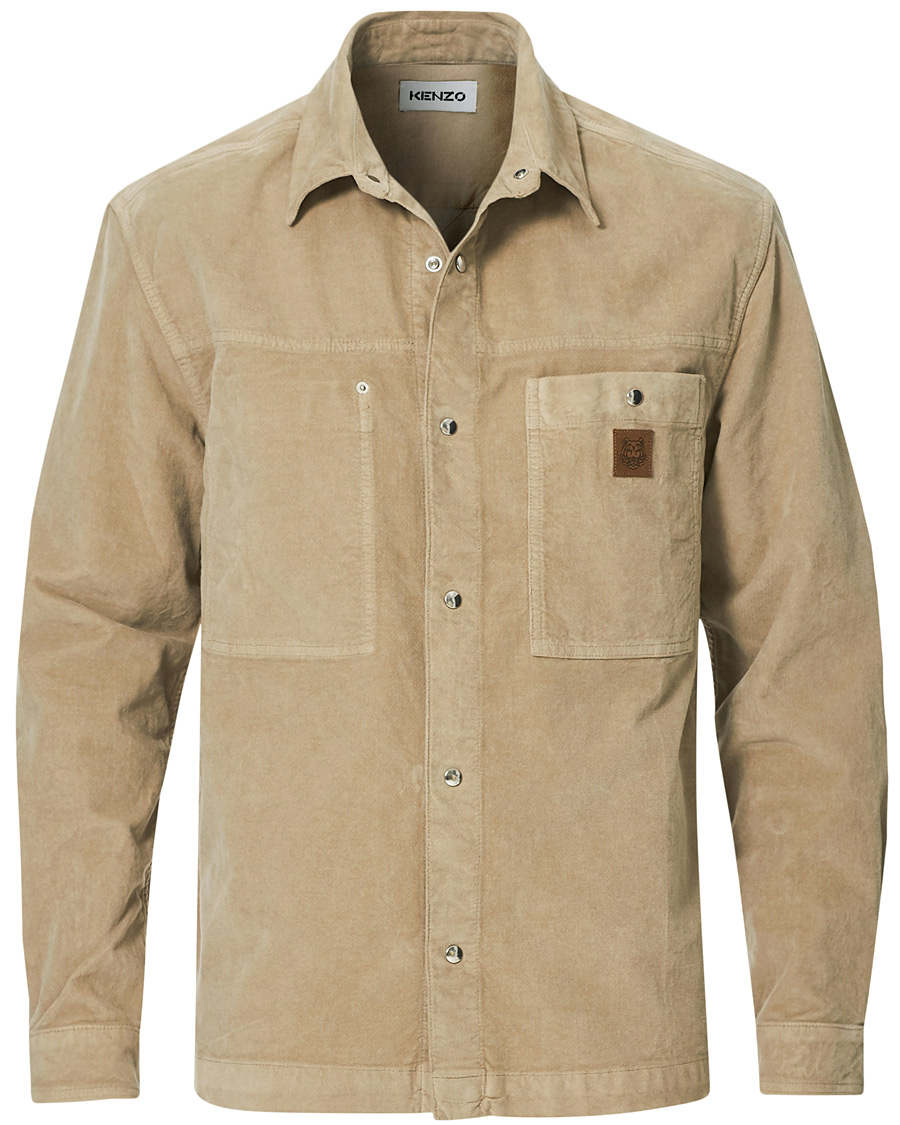 Herr | Skjortor | KENZO | Snap Overshirt Sand