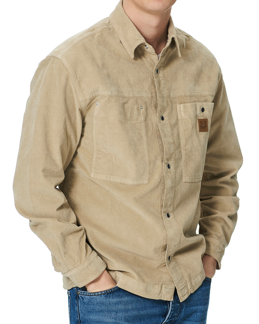Herr | Skjortor | KENZO | Snap Overshirt Sand