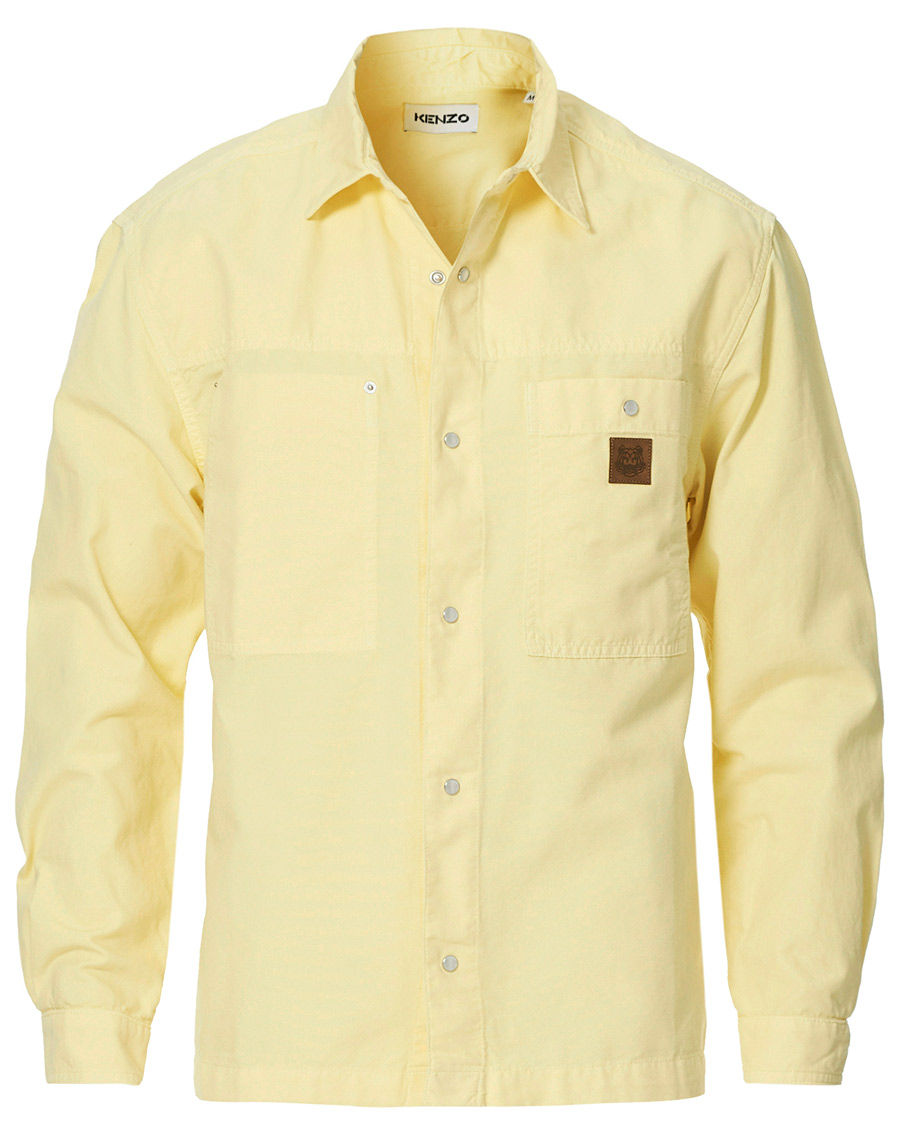 Herr | Skjortor | KENZO | Snap Overshirt Bright Yellow