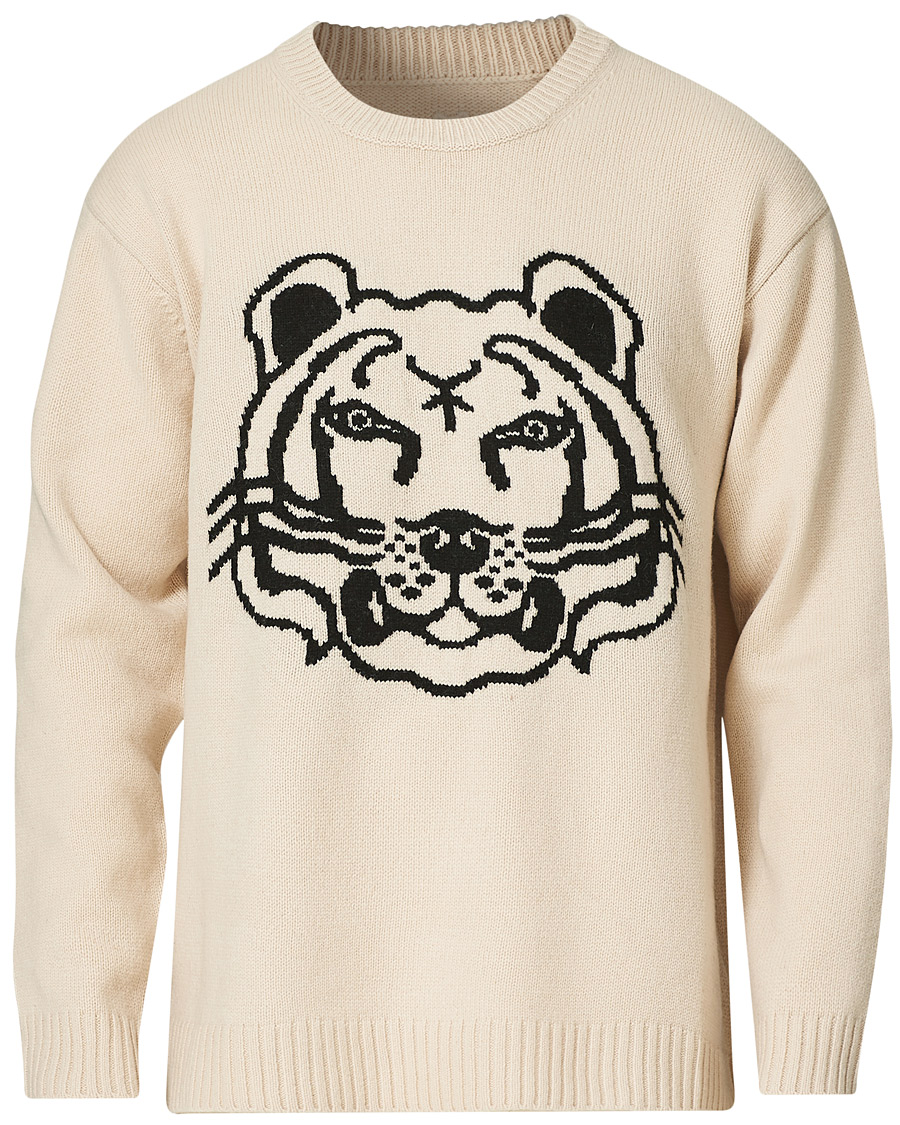 Herr | Tröjor | KENZO | Tiger Reversible Jumper Sand
