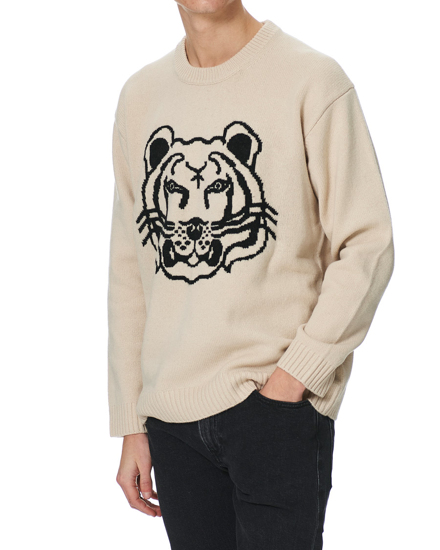 Herr | Tröjor | KENZO | Tiger Reversible Jumper Sand
