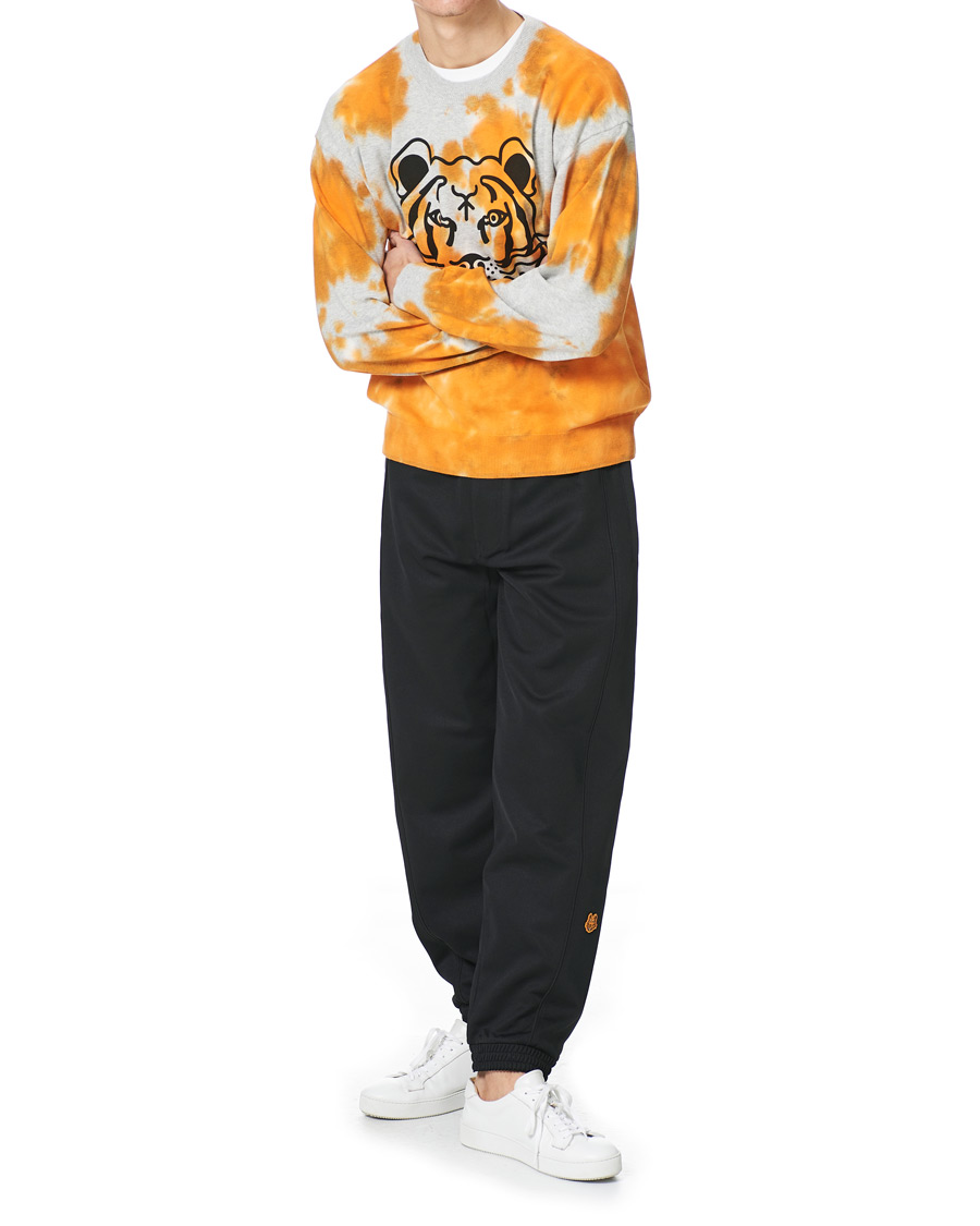 Herr | Tröjor | KENZO | Tie Dye Tiger Deep Orange