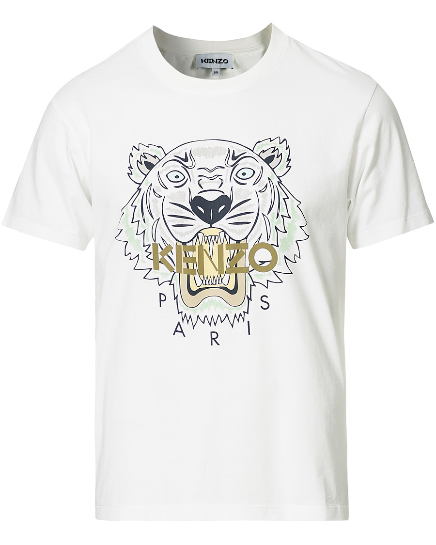 Herr | T-Shirts | KENZO | Tiger Crew Neck Tee White