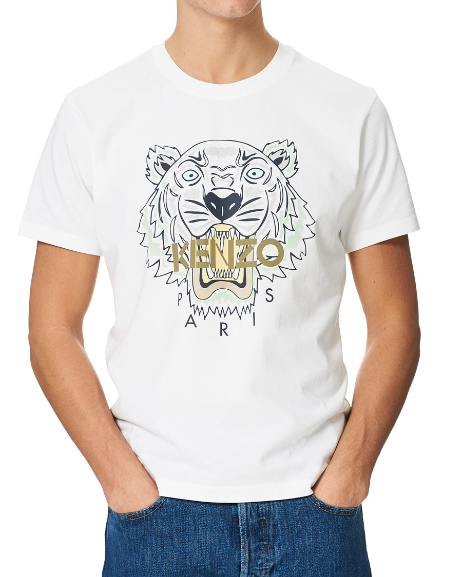 Herr | T-Shirts | KENZO | Tiger Crew Neck Tee White