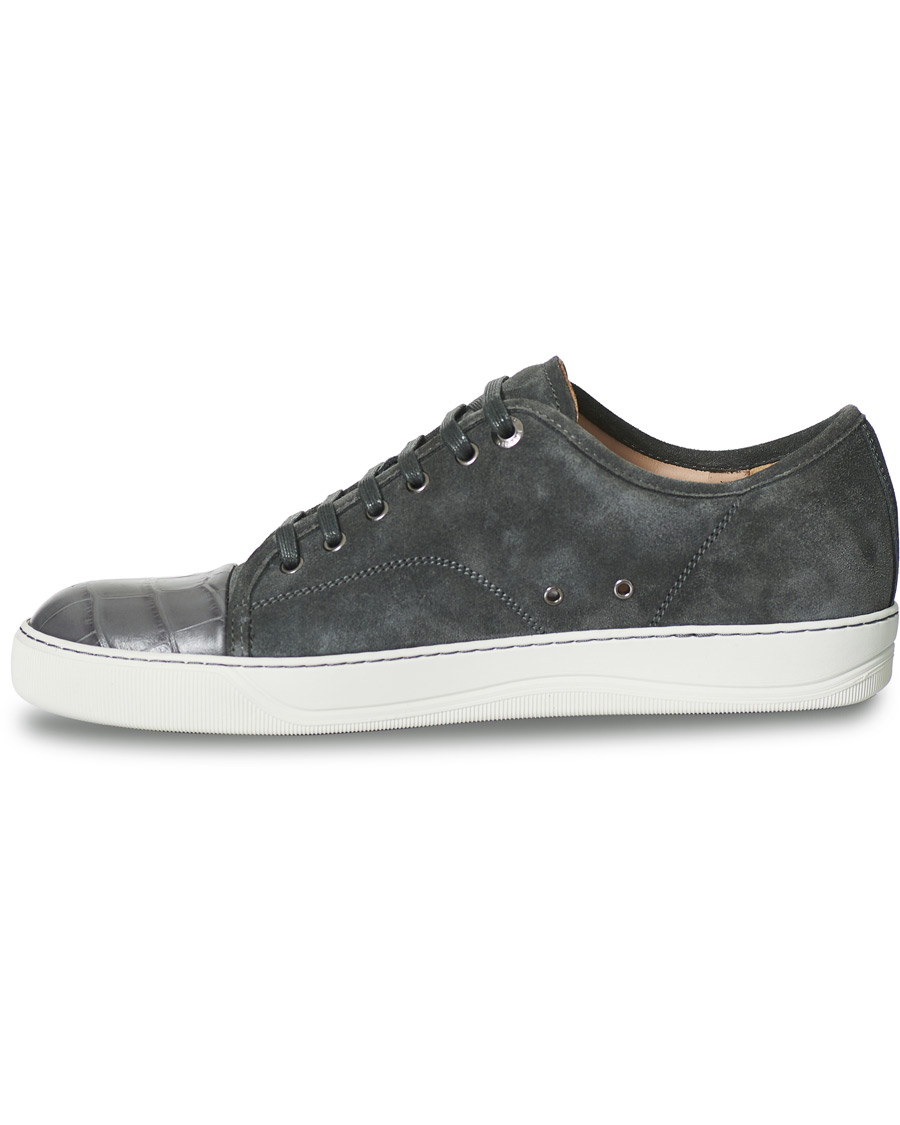Herr | Lanvin Croc Cap Toe Sneaker Dark Grey | Lanvin | Croc Cap Toe Sneaker Dark Grey
