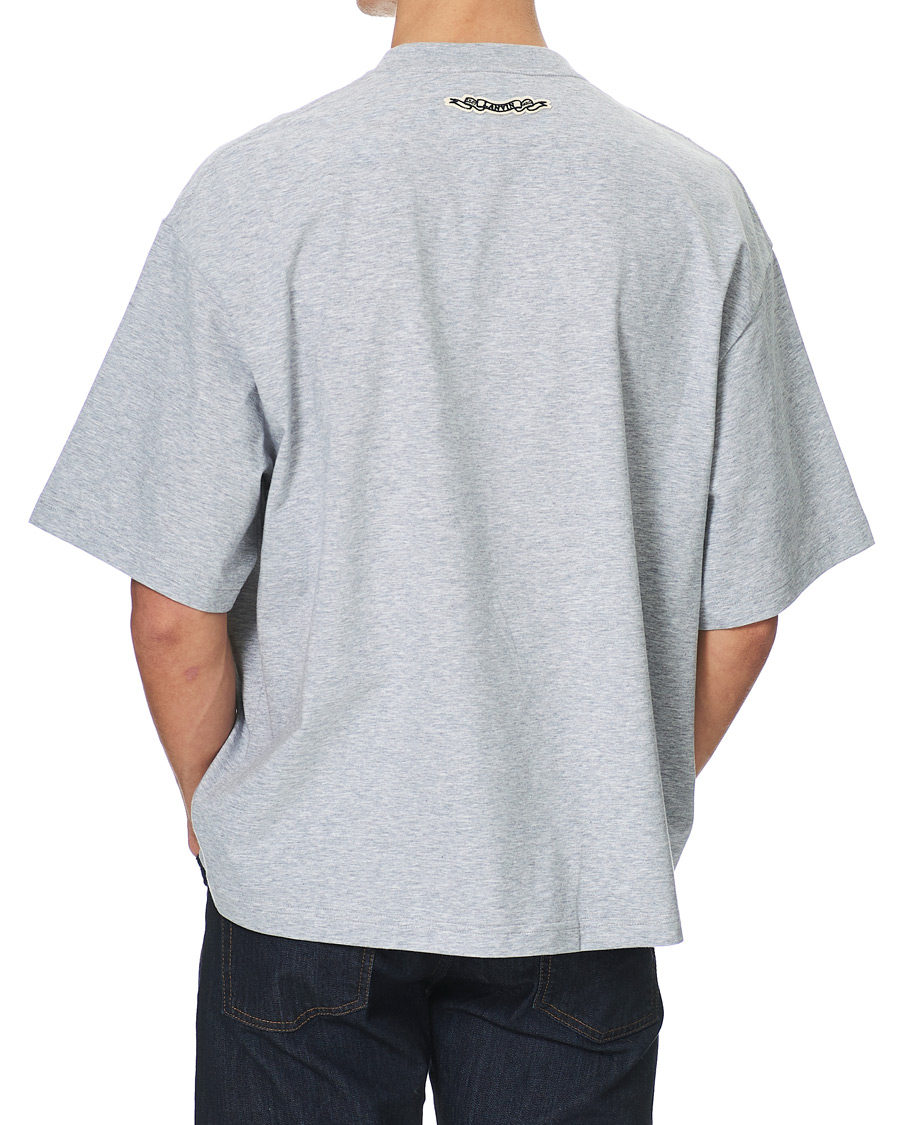 Herr | T-Shirts | Lanvin | Oversize Printed T-Shirt Light Grey