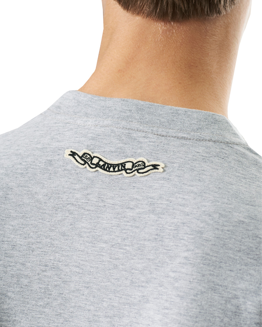 Herr | T-Shirts | Lanvin | Oversize Printed T-Shirt Light Grey