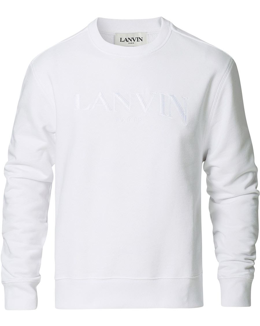 Herr | Tröjor | Lanvin | Embroidered Logo Sweatshirt White