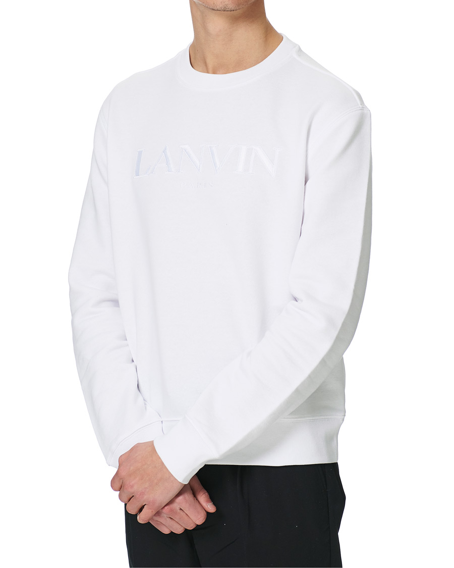 Herr | Tröjor | Lanvin | Embroidered Logo Sweatshirt White