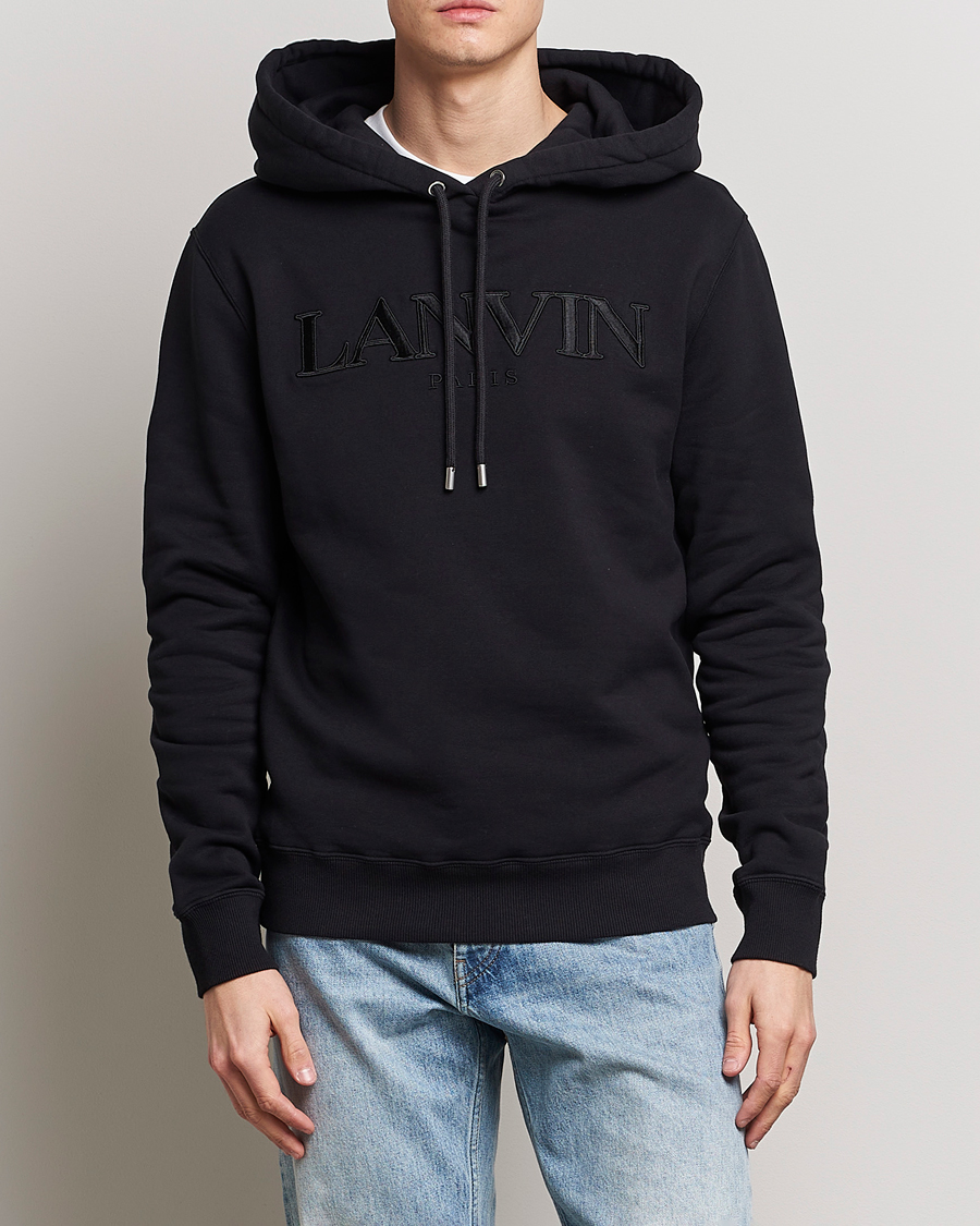 Herr | Lanvin | Lanvin | Curb Logo Hoodie Black