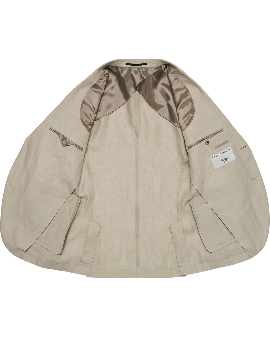 Herr | Kavajer | Tiger of Sweden | Jamonte Linen Blazer Dove Grey