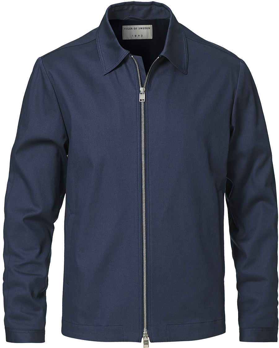 Herr | Skjortor | Tiger of Sweden | Maddon Jacket Blue Grey