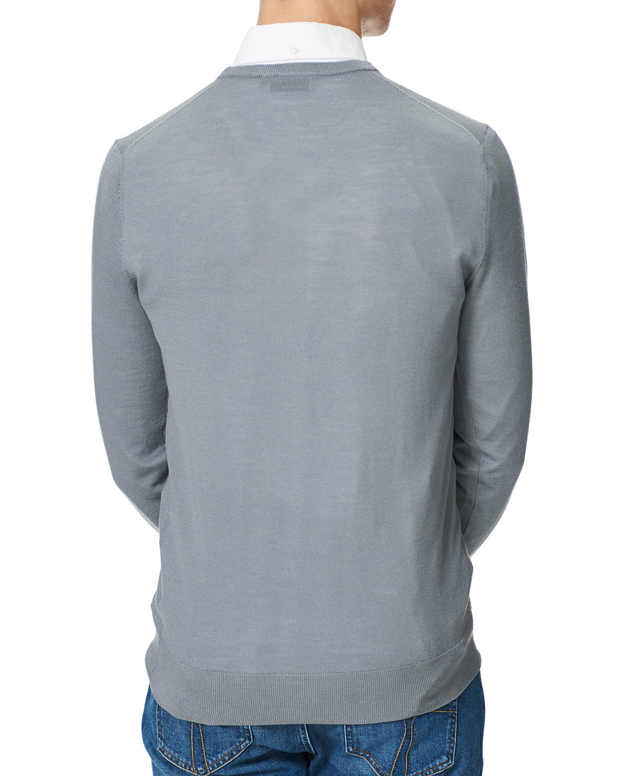 Herr | Tröjor | Tiger of Sweden | Nichols Extra Fine Merino Crew Neck Steel Grey