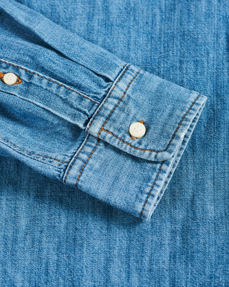 Herr | Skjortor | Tiger of Sweden | Benjad Denim Shirt Light Blue