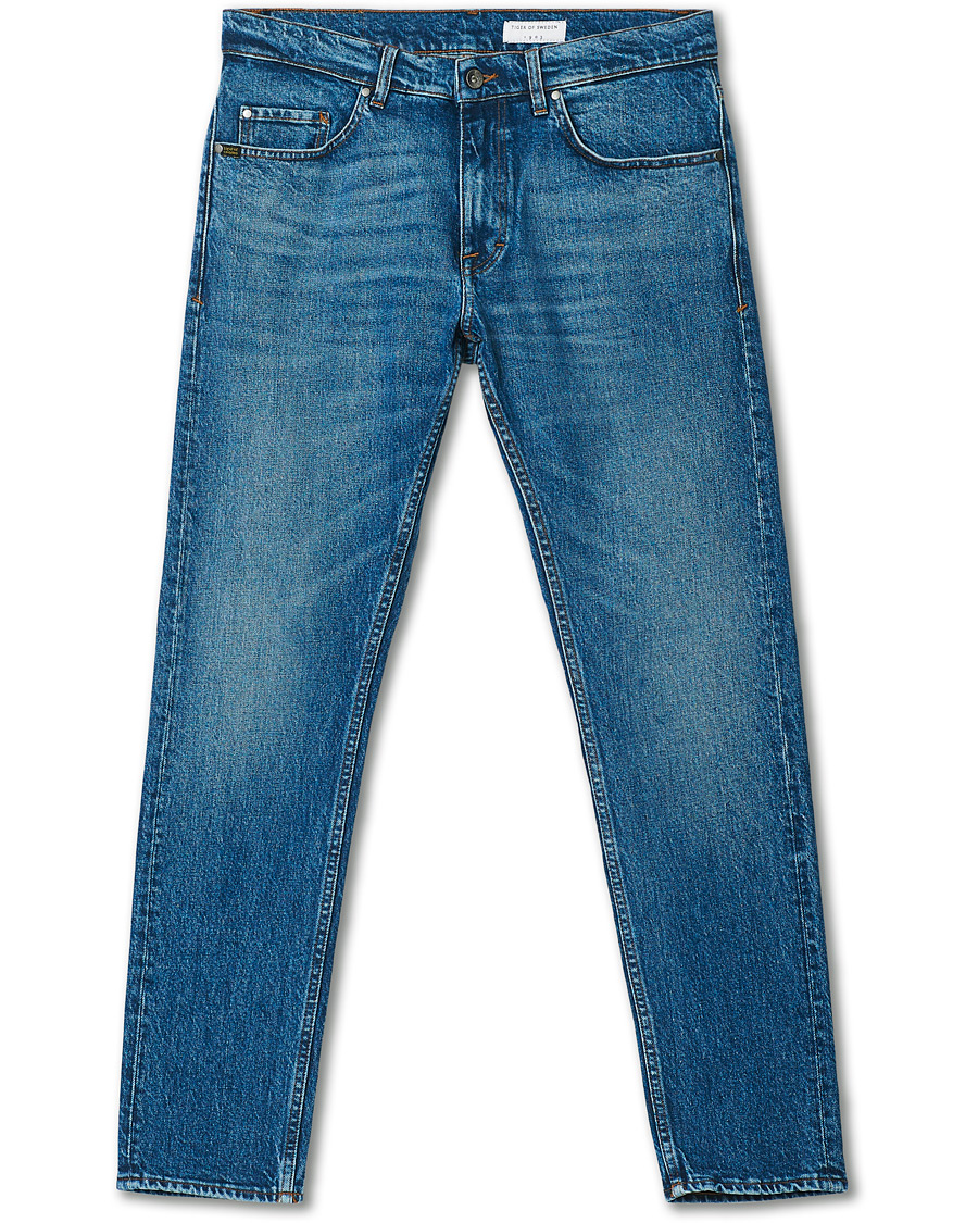 Herr | Jeans | Tiger of Sweden | Pistolero Stretch Cotton Jeans Royal Blue
